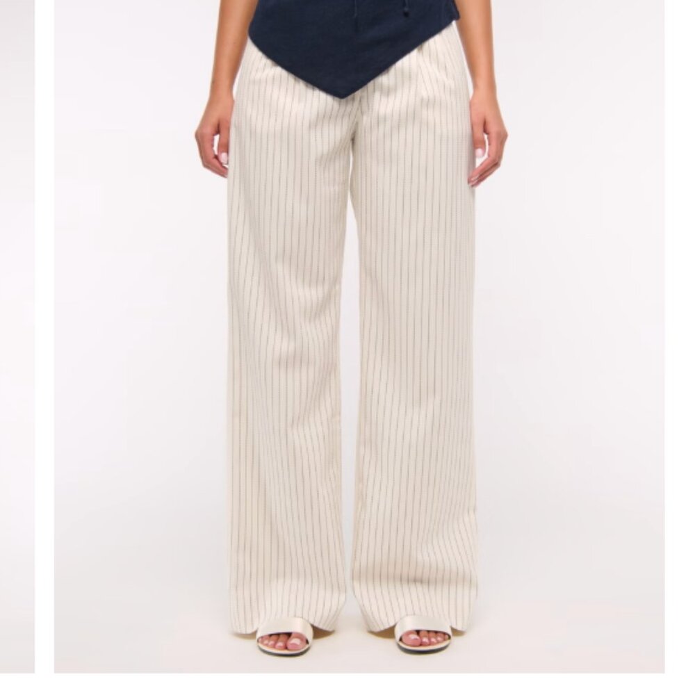 A&F Sloane Tailored Wide Leg Pant